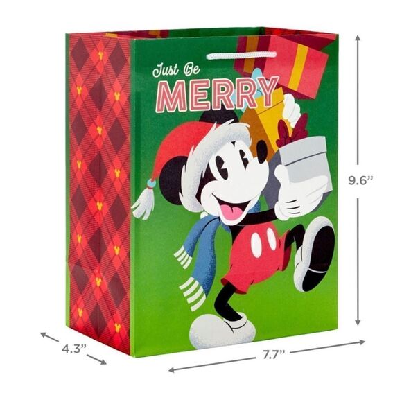 Hallmark Mickey and Minnie Mouse Holiday Gift Bags set of 8 NWT - Picture 11 of 12